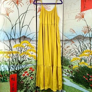 Saltwater Luxe Cline Tank Midi Dress Citron L